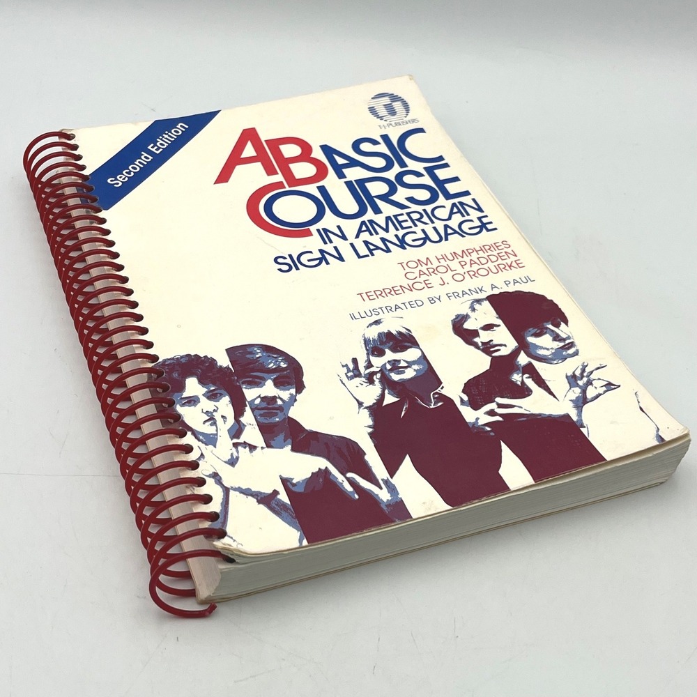 TJ Publishers A Basic Course in ASL White Spiral Bound Book USA Sign Language